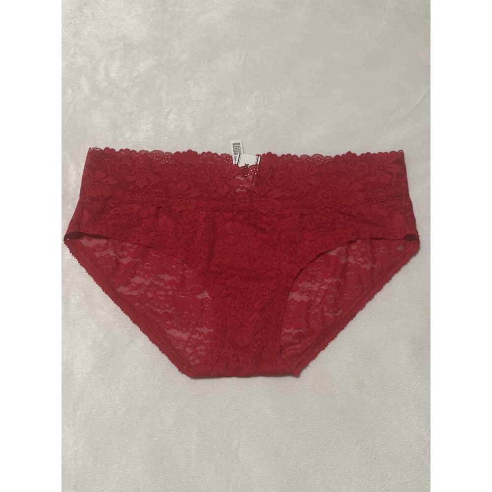 Victoria's Secret Sexy Red All-Over Floral Lace Hipster Panty Size XL NWT